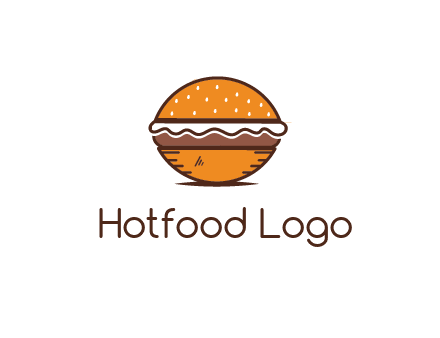 oval hamburger