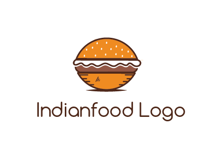 oval hamburger
