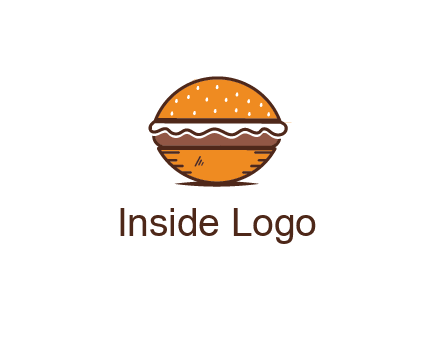 oval hamburger