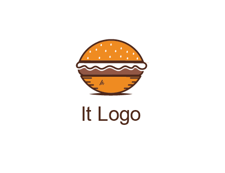 oval hamburger