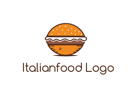 oval hamburger