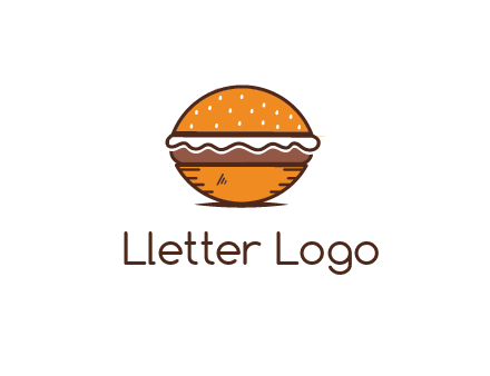 oval hamburger