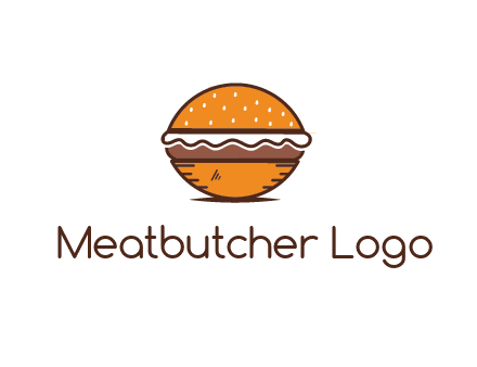 oval hamburger