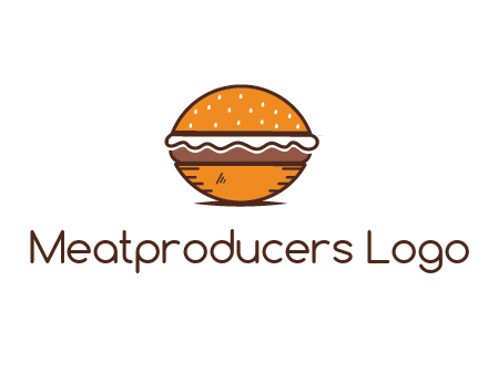 oval hamburger
