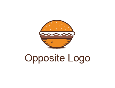 oval hamburger
