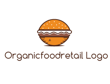 oval hamburger