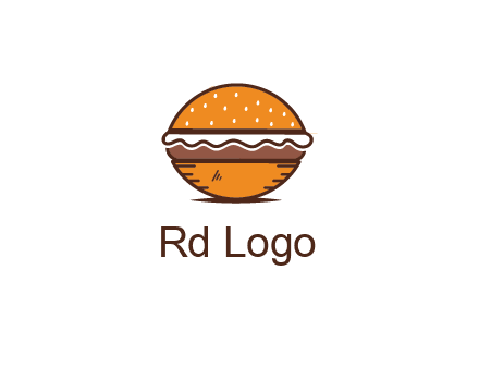 oval hamburger