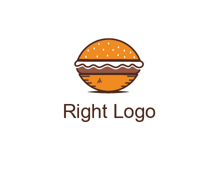 oval hamburger