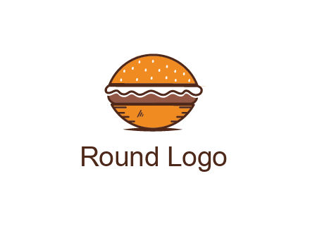 oval hamburger