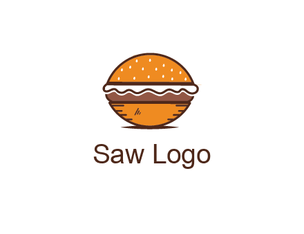 oval hamburger