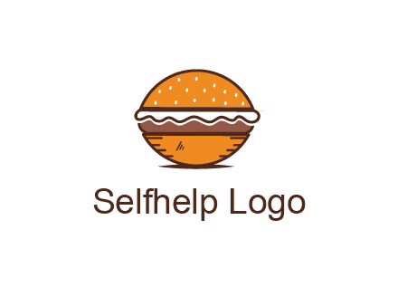 oval hamburger