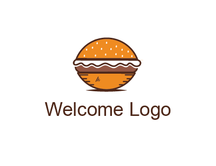 oval hamburger