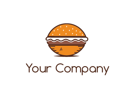 oval hamburger