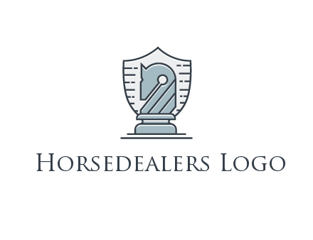 shield behind horse knight