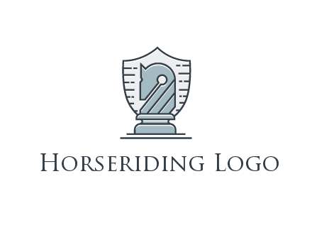 shield behind horse knight