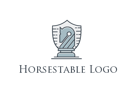 shield behind horse knight