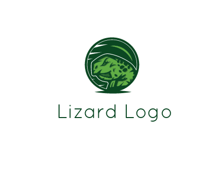 frog in green circle