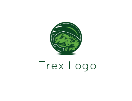 frog in green circle