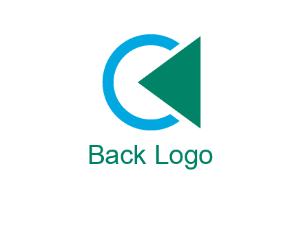 letter c with backward button