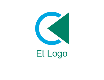 letter c with backward button