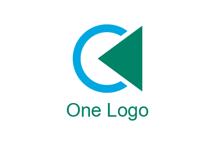 letter c with backward button