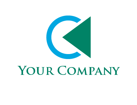 letter c with backward button
