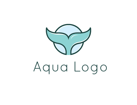 circle behind whale tail