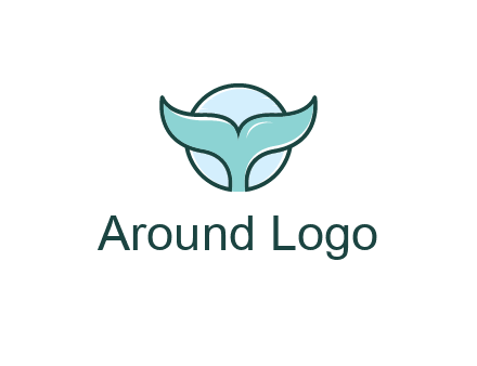 circle behind whale tail