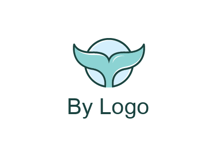 circle behind whale tail