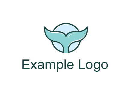 circle behind whale tail