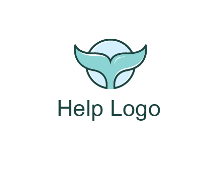 circle behind whale tail
