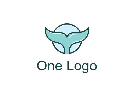 circle behind whale tail