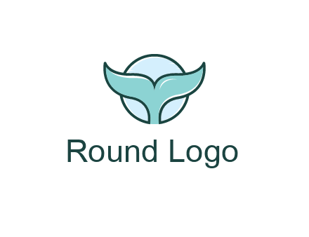 circle behind whale tail