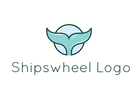 circle behind whale tail