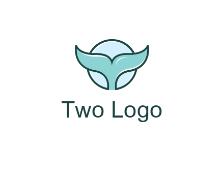 circle behind whale tail