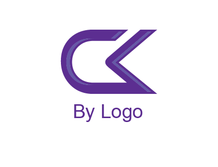 letter Ck joined together