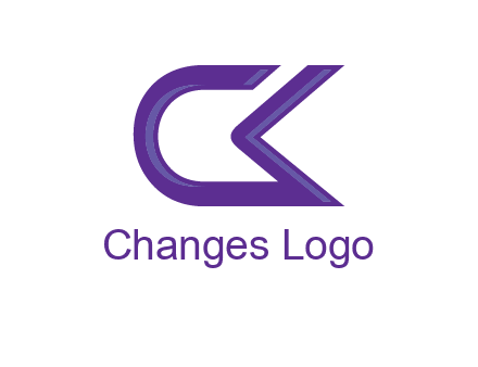 letter Ck joined together
