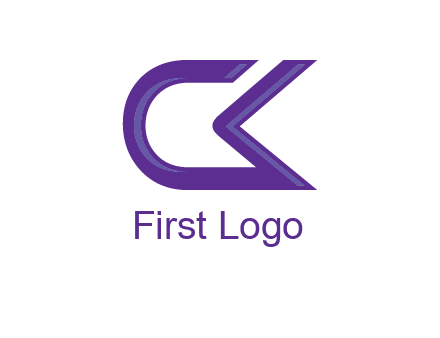 letter Ck joined together