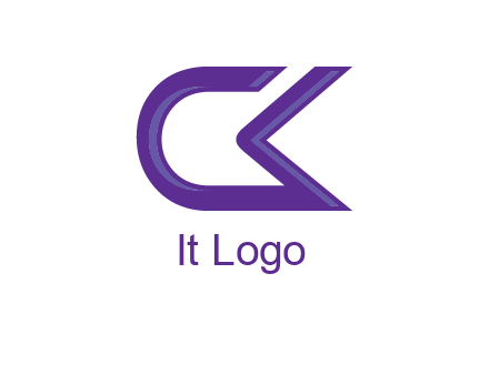 letter Ck joined together