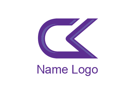 letter Ck joined together