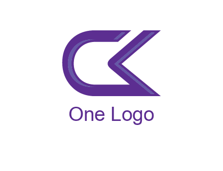 letter Ck joined together