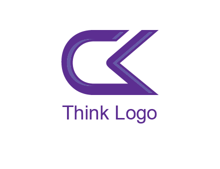 letter Ck joined together