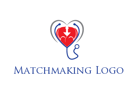 heart and stethoscope dating logo