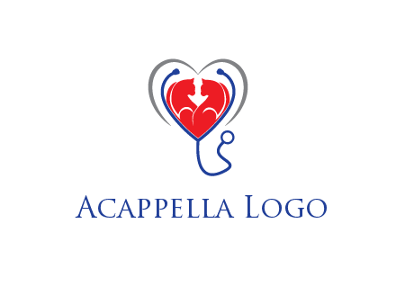 heart and stethoscope dating logo