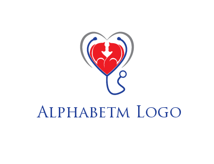 heart and stethoscope dating logo