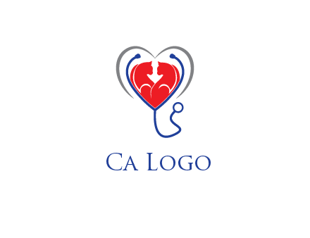 heart and stethoscope dating logo