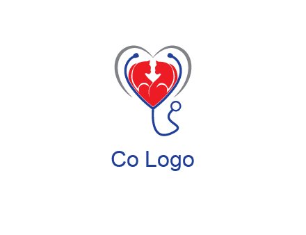 heart and stethoscope dating logo