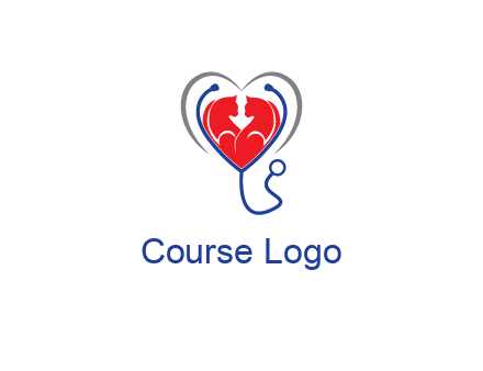 heart and stethoscope dating logo