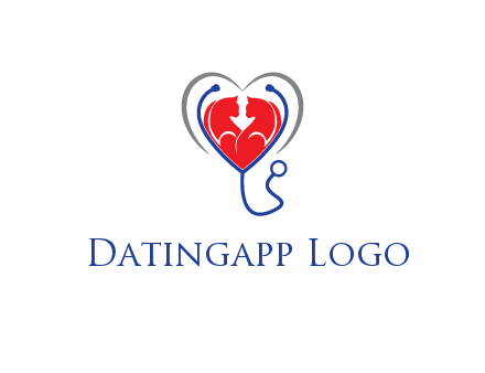 heart and stethoscope dating logo