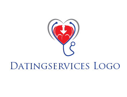 heart and stethoscope dating logo